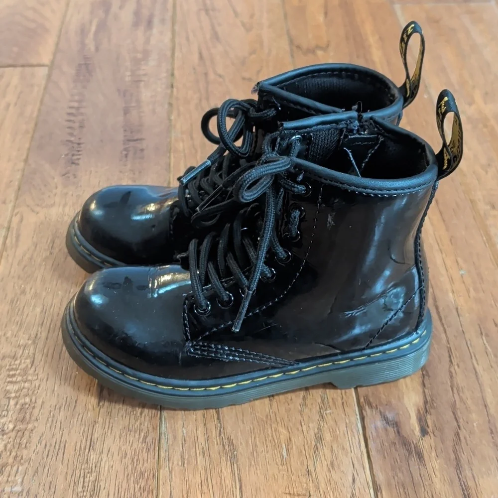 Dr. Martens 1460 J Black Patent Boots
